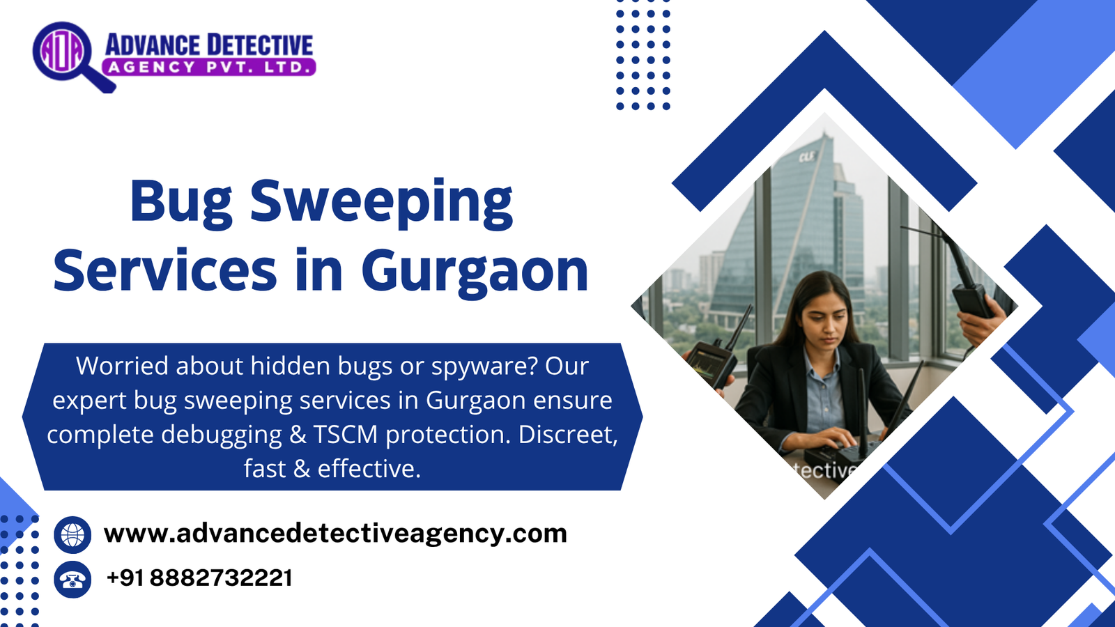 Bug Sweeping Services in Gurgaon | TSCM Experts for Homes & Offices