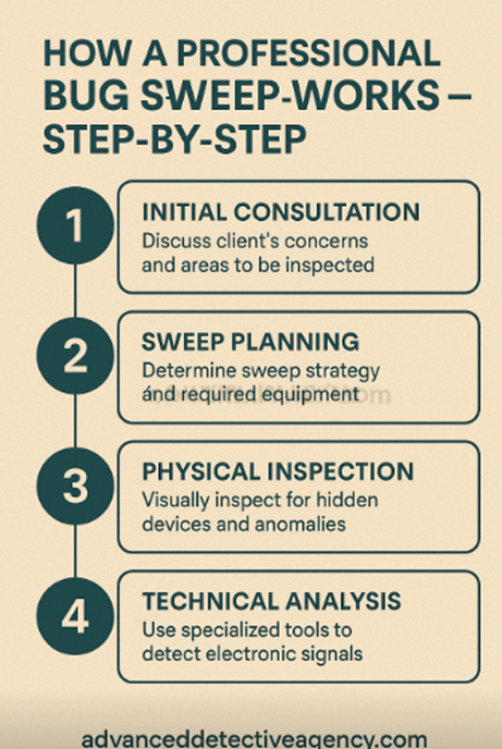 How a Professional Bug Sweep Works – Step-by-Step