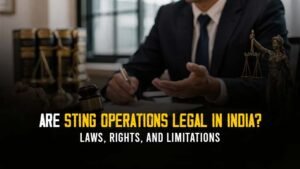 sting operation legality in India