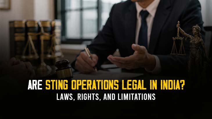 sting operation legality in India