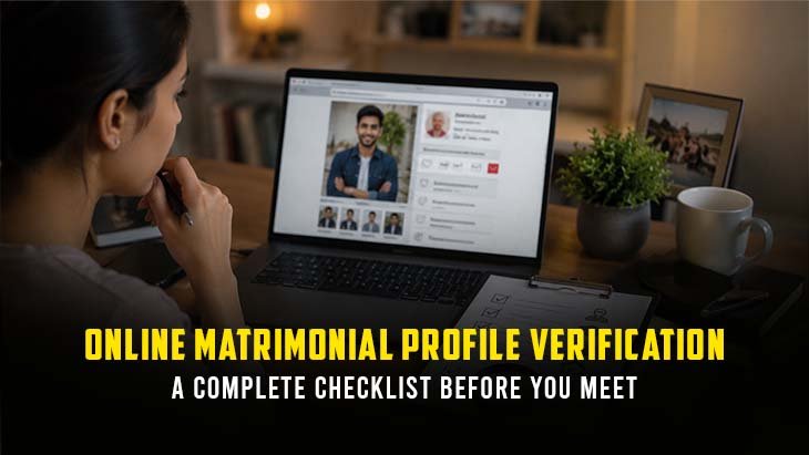 Online matrimonial profile verification checklist before meeting a prospective marriage partner in India