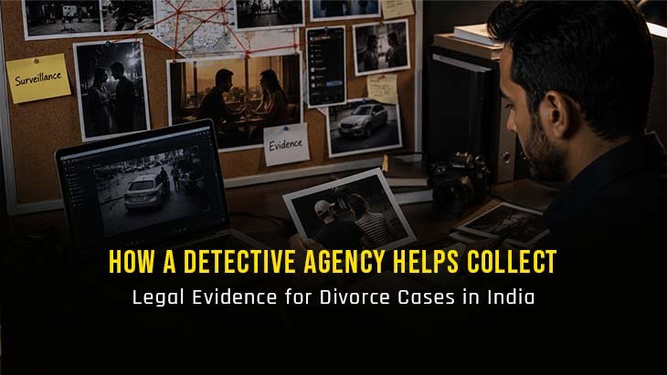 How a detective agency helps collect legal evidence for divorce cases in India through surveillance and investigation