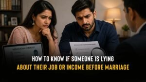 This image tells about How to Know if Someone Is Lying About Their Job or Income Before Marriage