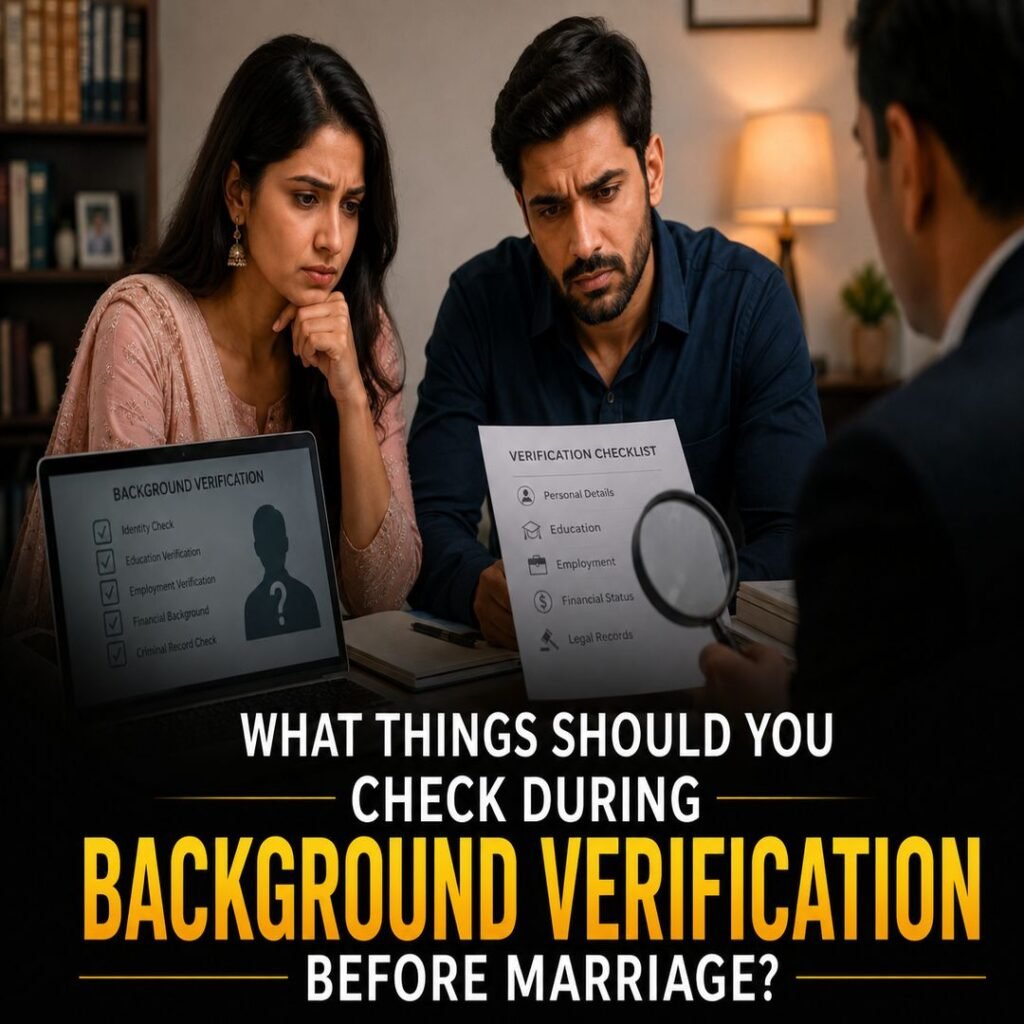 Background Verification Before Marriage