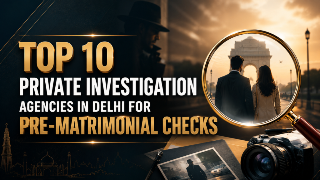 Top 10 Private Investigation Agencies in Delhi for Pre-Matrimonial Checks
